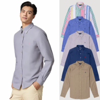 【RALPH LAUREN】RL POLO 經典刺繡小馬長袖襯衫 上衣-多色組合(亞麻布料/CLASSIC FIT/平輸品/)