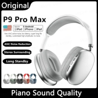 New P9 Pro Max Air Wireless Bluetooth Headphones Noise Cancelling Mic Pods Over Ear Sports Gaming Headset For Apple