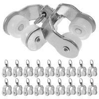 20pcs Curtain Track Roller Accessories Windows Door Rail Gliders Curtain Gliders for Tracks