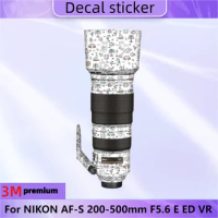 For NIKON AF-S 200-500mm F5.6 E ED VR Lens Sticker Protective Skin Decal Film Anti-Scratch Protector Coat AF-S NIKKOR 200-500mm