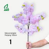 AMD GRASS Bunga Sakura Tangkai Artificial Sintetis Panjang 100cm 1