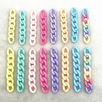 15pcs 12x17mm 14x18mm 18x24mm Acrylic Twisted Chains Assembled Parts Beads DIY Necklace Earrings Accessories
