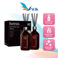 Tinh dầu nước hoa thơm phòng Hetras Premium Diffuser (500ml) - Khử mùi không gian kín và lan tỏa hươ