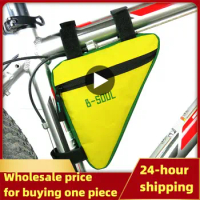 Waterproof Triangle Front Tube Frame Bag Bags Mountain Bike Pouch Frame Holder Saddle Bag MTB Cycling Accessories