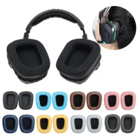 1Pair Headphone Earmuffs For Logitech G633 G933 G933S Replacement Headset Ear Pad PU Leather Foam Pad Wireless Headphone Earpads