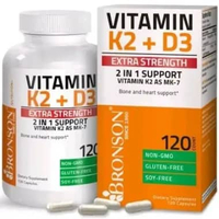 Bronson Vitamin D3+K2 10000iu bronson d3k2 10000iu 60