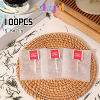 100pcs Kantong Teh Celup Kosong Disposable Tea Bag Kosong Makanan-Grade Nylon 5.8*7cm Saringan Tea