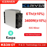 NEW Iceriver KS3M 6T miner 3400W KAS Miner Kaspa Mining with Power Supply KS1 KS2 ks3m 6t ready to ship