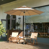 戶外遮陽傘商用太陽傘庭院傘咖啡店外擺傘露天沙灘傘休閒室外大傘