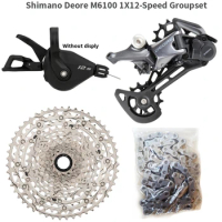 SHIMANO DEORE M6100 Groupset MTB Mountain Bike Groupset 1x12 -Speed Shift level Rear Derailleur 10-51T Cassette Chain