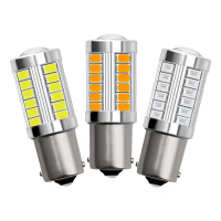 Đèn tín hiệu rẽ Led trên ô tô, bóng đèn 1156, bóng đèn tín hiệu đảo chiều, độ sáng cao, bóng đèn đèn