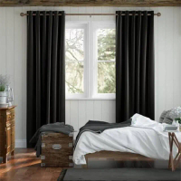 Promo hordeng blackout import polos pintu dan jendela 2 meter minimalis mewah tebal ring full set Te