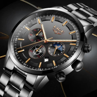 2023 Latest Watch Men LIGE Fashion Sport Quartz Clock Mens Watches Top Brand Luxury Business Waterproof Watch Relogio Masculino