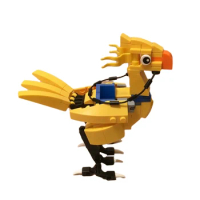MOC Animal Model Final Bird Chocobo Building Blocks Set Idea Assemble Cloud Strife And Sephiroth Toys For Children Birthday Gift