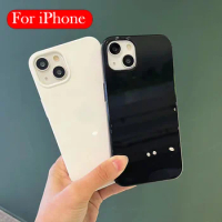 Jelly Case For iPhone 15 14 13 12 11 Pro Max Smooth Phone Back Cover Case For iPhone 14 15 Plus XR X XS Max Shell