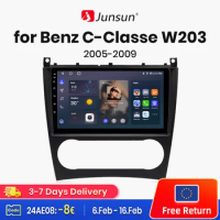 Junsun V1 AI Voice Wireless CarPlay Android Auto Radio for Mercedes Benz C Class W203 2005-2009 C200 C230 C240 C320 C350