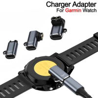 Charger Adapter Type C/iOS/Micro USB For Garmin Fenix 7/6/5 Instinct 2S Venu 2 Plus EPIX forerunner 745 Watch Charging Converter