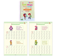 BISA COD [ 1 PAKET ISI 4 BUKU + PULPEN + REFILL ] Buku Ajaib Bisa Dihapus Sendiri / Sank Magic Book 