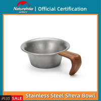 Naturehike Ultra Light Vintage Stainless Steel Shera Bowl Outdoor Portable Camping Travel Picnic Cut