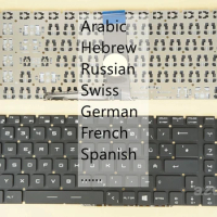 Arabic Swiss German FR Hebrew Russian Spanish Keyboard For MSI MS-1795 MS-1799 MS-179B MS-179C MS-17A1 MS-17B1 MS-17B3 MS-17B4