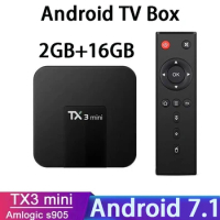 TX3 mini original Android 7.1 TV box Amlogic s905 2GB RAM 16GB ROM 3D 4G WiFi HD 4K smart media player Android TV box