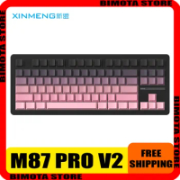 Xinmeng M87Pro V2 Mechanical Keyboard Three Mode Wireless Bluetooth 87Keys Gasket Full Key Hot Swap 