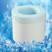 Silicone Ice Bucket Cup Mold with Lid Quickly Freeze Ice Maker Box Press Type Easy-Release for Frozen Cocktail Whiskey Beverages