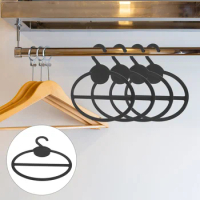 Scarf Ring Hangers Circle Hooks Belt Hanger Plastic Neckties Shawl Scarves Ring Organizer Closet Space Saver Tie Belt Neckties