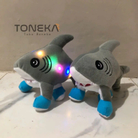 BONEKA ANOMALI HIU TRALALERO TRALALA MURAH NYALA LED PANJANG 30CM