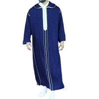 a arab tengah JGYMen sederhana panjang lelaki zip Muslim jubah lengan panjang jubah sisi celah jubah butang poket jubah Rayon ShirtsKIH