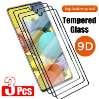 3 Pcs Tempered Glass For Samsung A15 A14 A55 A54 A53 A51 A35 A34 A33 A72 A71 A90 A50S A30S A20 A10 Full Cover Screen Protector