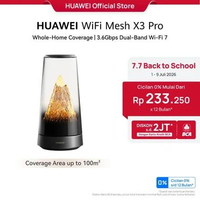 【7.7】HUAWEI WiFi Mesh X3 Pro Series | Router | Whole-Home Coverage | 3.6Gbps Dual-Band Wi-Fi 7 Mesh