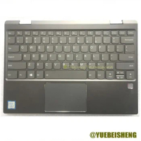 YUEBEISEHNG New for lenovo ideapad YOGA 720-12IKB YOGA 720-12 palmrest US keyboard upper cover Touchpad,Dark gray