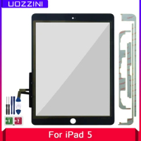 100% New Tested 9.7" For iPad 5 Air 1 iPad5 A1474 A1475 A1476 Touch Screen Front Glass Panel Replacement Worked + Adhesive