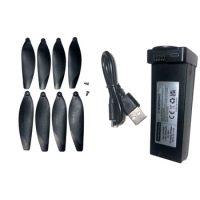 4DRC F13 Drone Spare Part Kit 4D-F13 Propeller Blade Wing &amp; Battery 7.4V 3000mAh &amp; USB Charger Cable Part Accessory