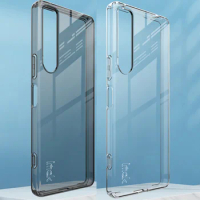 IMAK Clear Transparent TPU Case For Sony Xperia 1 10 IV V Soft TPU Flexible Cover