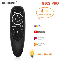 G10S Pro Fly Air Mouse Voice Remote Control 2.4G Wireless Gyroscope Smart Remote Sensing IR Learning for Android TV Box X96 MAX