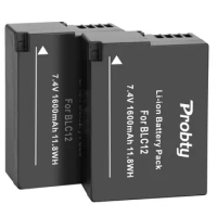 2PCS DMW-BLC12 BLC12 Rechargeable Battery Pack For Panasonic Lumix G6 G5 G7 G80 FZ1000 Camera Replacement Bateria Batteria