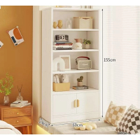 飄窗櫃收納櫃（五層雙門奶油白）