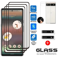 Full Glue Tempered Glass For Google Pixel 6A Screen Protector Glass For Google Pixel 6A Lens Film For Google Pixel 6 Case