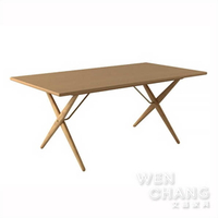 [出清] Hans.J.Wegner 1955年設計 PP85 Cross Legged Dining Table 交叉腳餐桌 複刻版 TB011