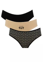 DeFacto Fall in Love Patterned 3-Pack Slip Panties