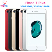 Apple iPhone 7 Plus Factory Original Mobile Phone A10 12MP 4G LTE 5.5" Dual Core RAM 3GB ROM 32GB/128GB/256GB Cell phone NFC