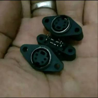 Mini Din 4 Pin (S Video) Female Oval