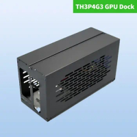 TH3P4G3 Thunderbolt-3/4 GPU Dock Aluminum Case Metal Frame Housing BOX External Graphic Cards for ATX SFX FLEX (1U) Power Supply
