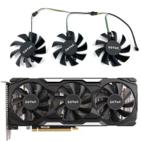 NEW 77MM 4PIN GTX 1660 GPU FAN，For ZOTAC GeForce RTX 2060、GTX 1660TI、1660 X-GAMING OC Graphics card cooling fan