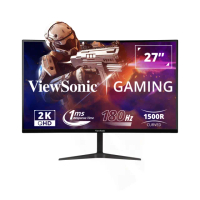 【ViewSonic 優派】無線觸控鍵盤+電競鼠墊組★VX2718-2KPC-mhd 27型 VA 2K 180Hz 曲面電競螢幕(1500R/內