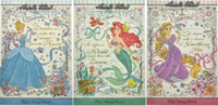 日本東京迪士尼Disney灰姑娘仙度瑞拉小美人魚愛麗兒蝴蝶結緞帶明信片生日卡片，兩款各一絕版品