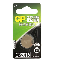 GP超霸鈕型鋰電池 CR2016 1入(1入/CR2016) [大買家]