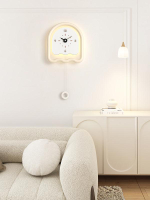 樂享居家生活-免打孔鐘表掛鐘表掛墻時鐘壁燈客廳2023新款簡約現代個性創意大氣掛鐘 時鐘 電子鐘 居家裝飾